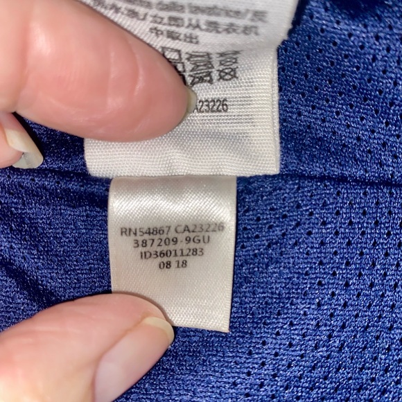 PINK Victoria's Secret Bling Dark Blue and White Windbreaker Jacket - Picture 10 of 14